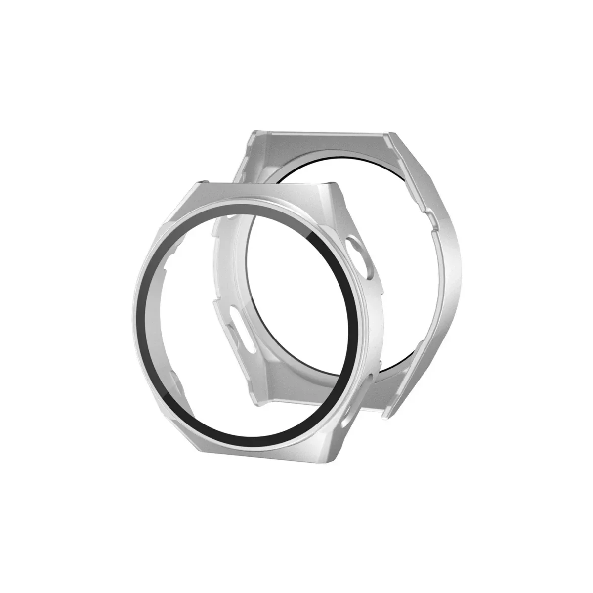 Huawei Watch GT3 46mm Dota Camlı Kasa Ekran Koruyucu - Gümüş
