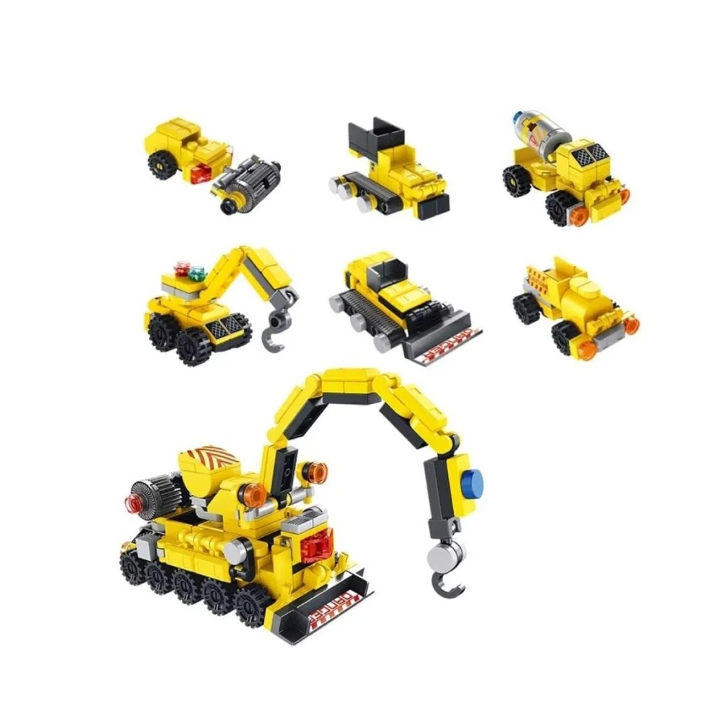 P605002 6 İn 1 Sarı Yumurta Model 45 Parça Block Oyuncak