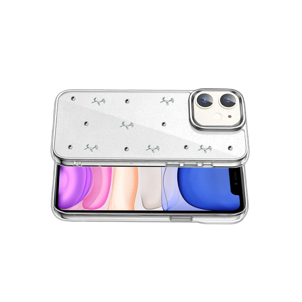 Apple iPhone 11 Fiyonk Desenli Kapak - Desen 4 görsel 3