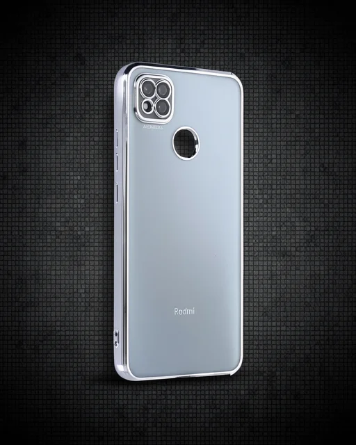 Xiaomi Redmi 9c Kılıf Razer Lensli Silikon - Gümüş