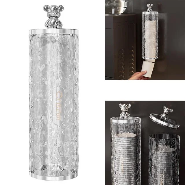SN-27110 Kendinden Yapışkanlı Plastik - Karton Bardak Dispenseri görsel 4