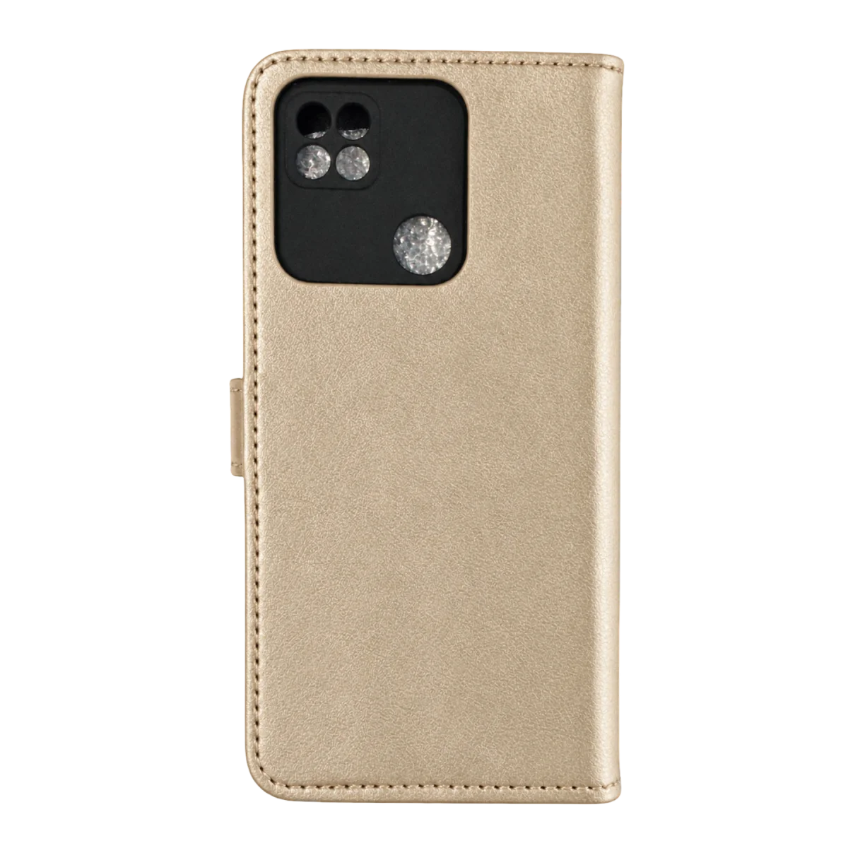 Xiaomi Poco C40 Trend S Plus Kapaklı Telefon Kılıf - Gold
