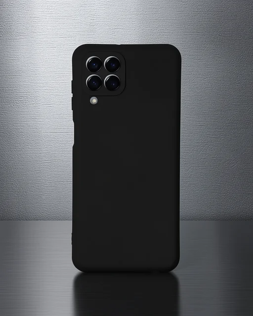 Samsung Galaxy M33 Kılıf Nano İçi Kadife Silikon - Siyah