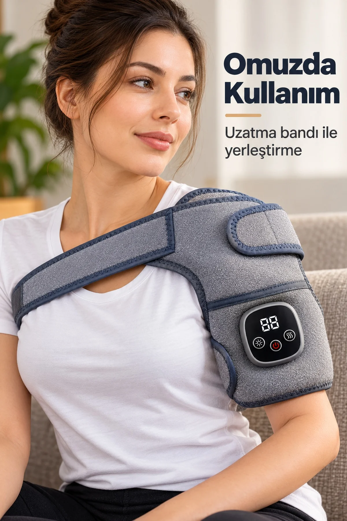Isıtmalı Titreşimli Diz Masaj Aleti Dijital Ekranlı görsel 4