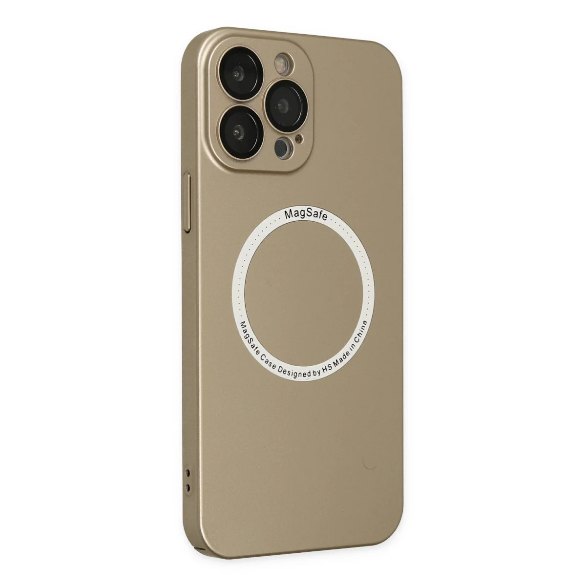 Apple İphone 13 Pro Kılıf Jack Magneticsafe Lens Silikon - Gold görsel 6