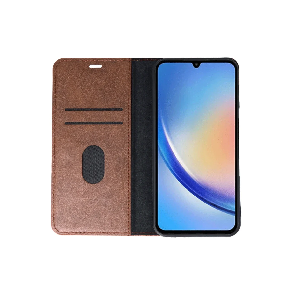 Samsung Galaxy A24 4G Kılıf Trend S Plus Kapaklı Kılıf - Taba görsel 3