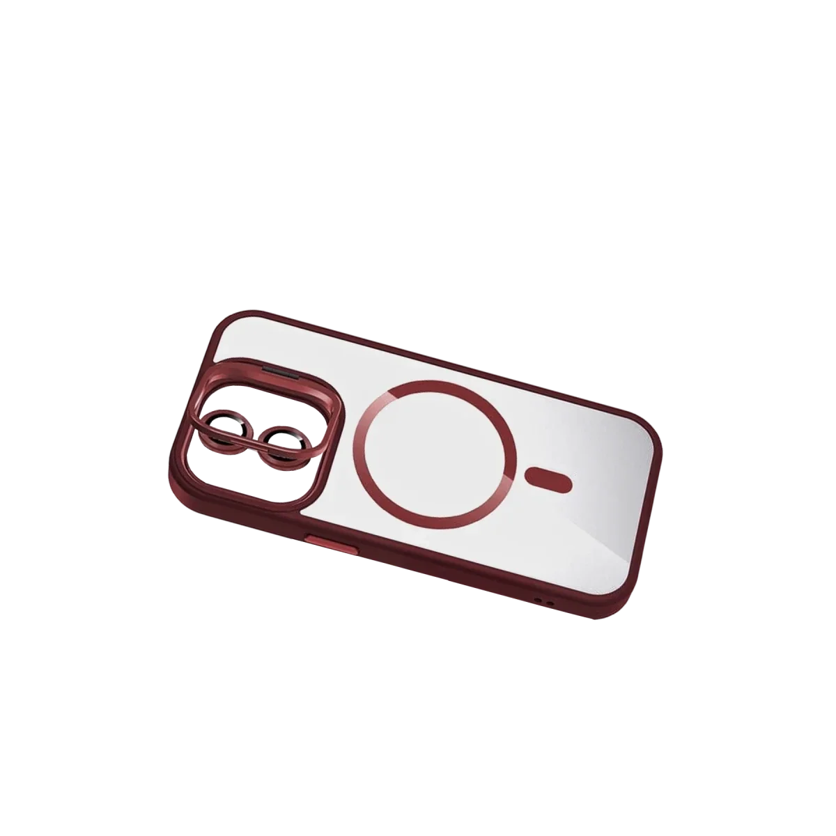 Joko Apple iPhone 11 Remim Lensli Magsafe Standlı Kapak - Bordo görsel 3