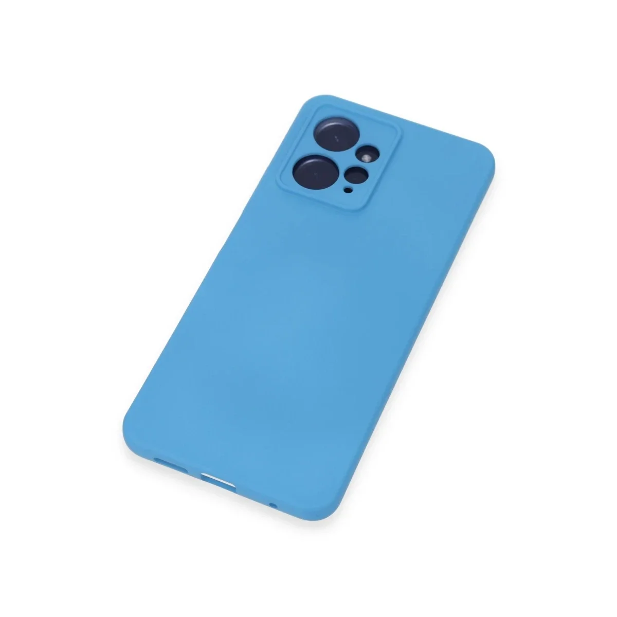 Xiaomi Redmi Note 12 4G Kılıf Nano içi Kadife Silikon - Mavi görsel 4