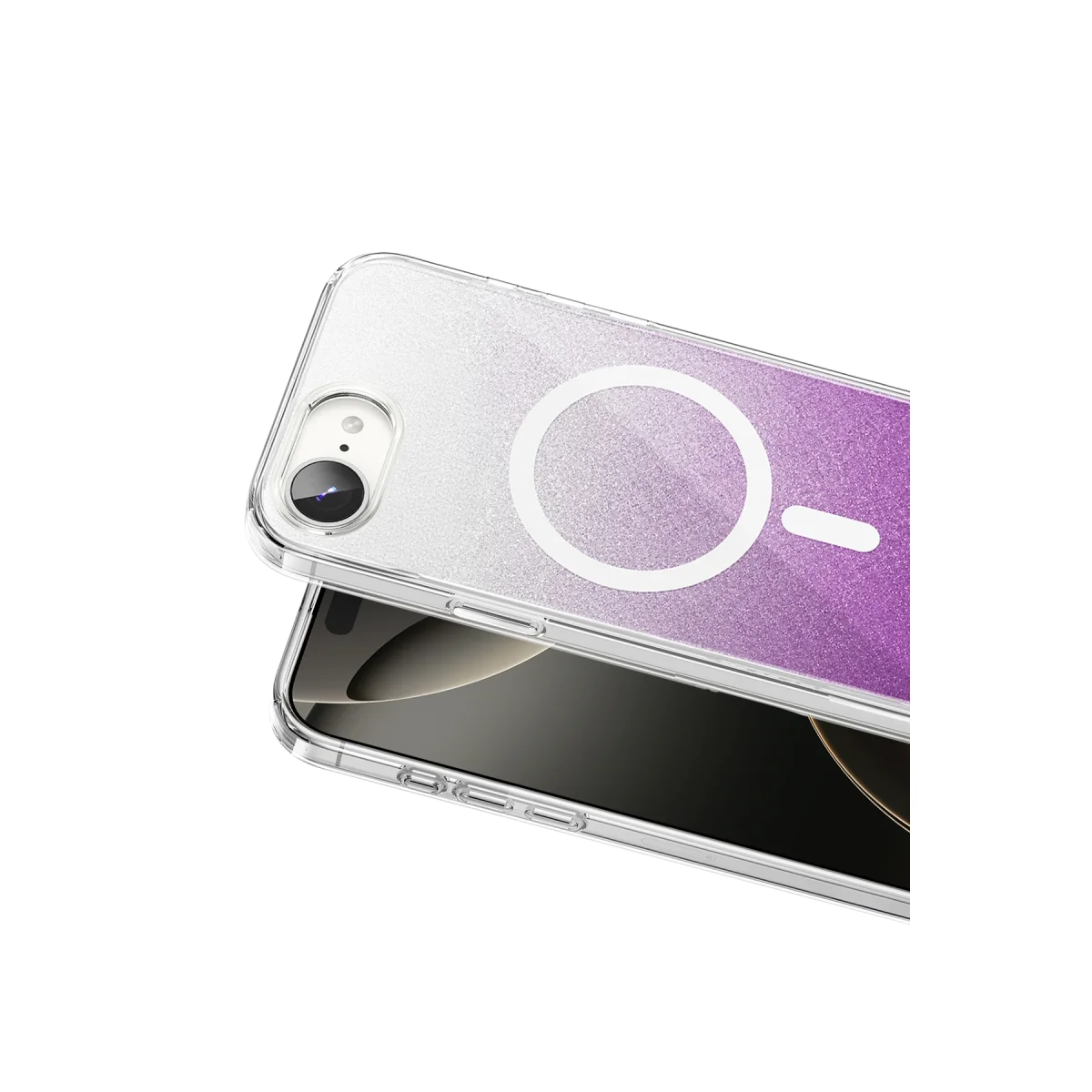 Onegif Apple iPhone 17E Sora Simli Magsafe Kapak - Mor görsel 2