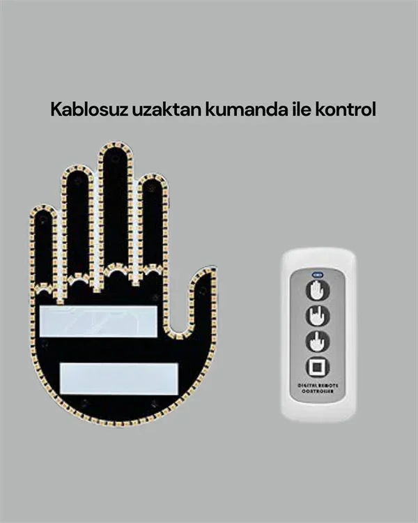 Yüksek Görünürlüklü Otomobil Işığı – 3 Modlu LED Arka Cam Aksesuarı, Pratik ve Eğlenceli görsel 2