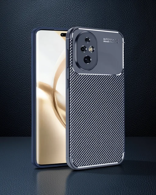 Honor 200 Kılıf Auto Focus Karbon Kapak - Lacivert