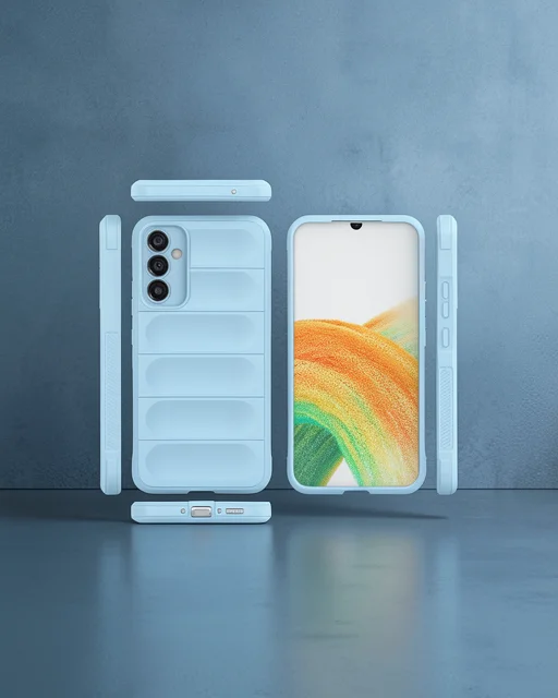 Samsung Galaxy M34 5g Kılıf Optimum Silikon - Sky Blue