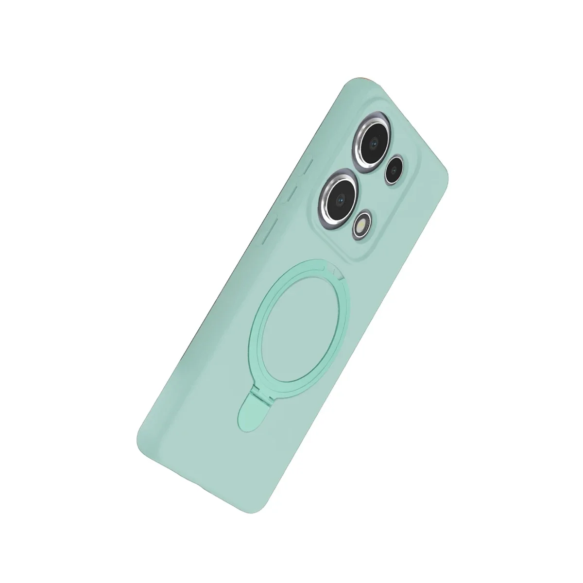 Xiaomi Redmi Note 13 Pro 4G Regal Magsafe Standlı Kapak - Su Yeşili görsel 4