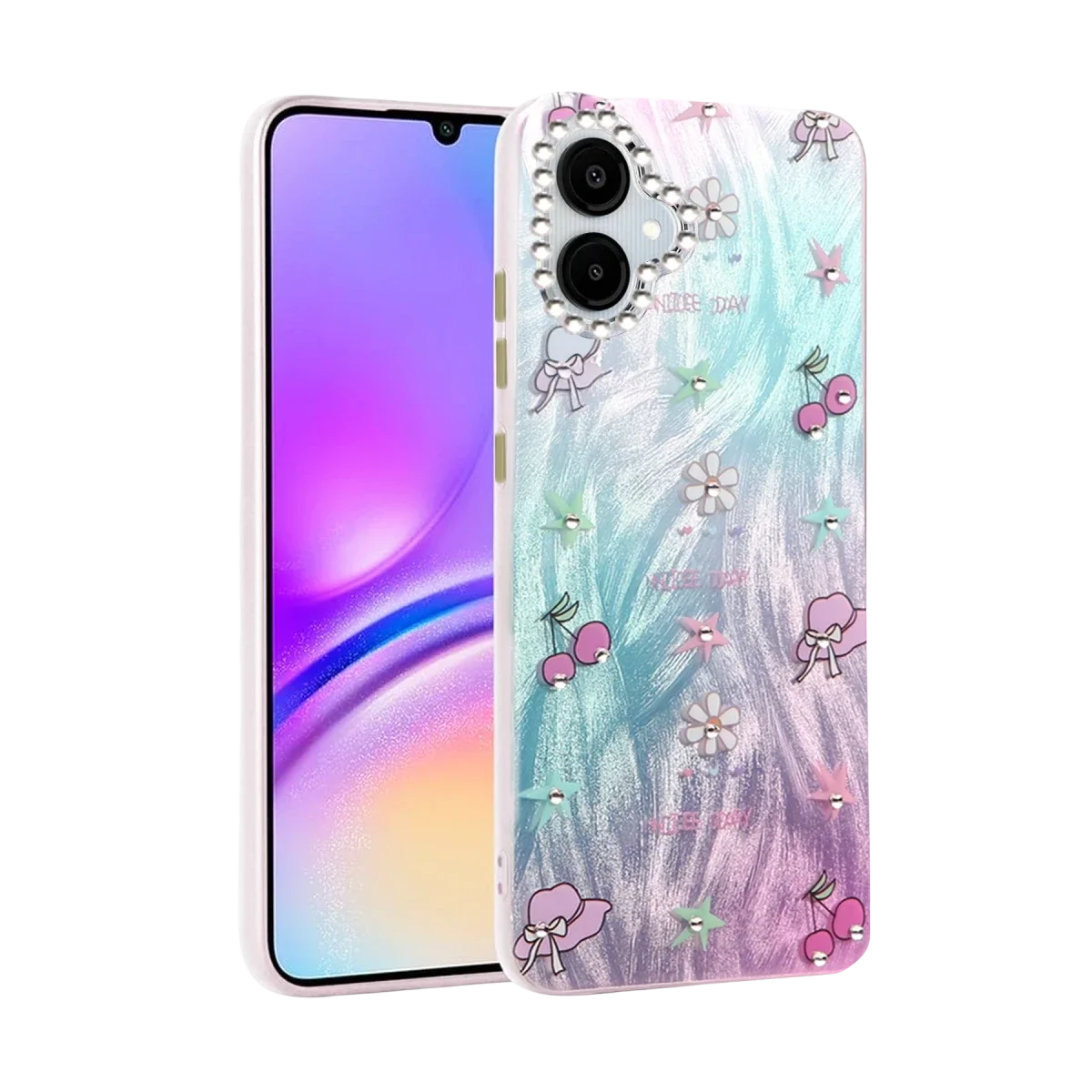 Samsung Galaxy A06 Kılıf Blade Aynalı Desenli Kapak - Desen 4