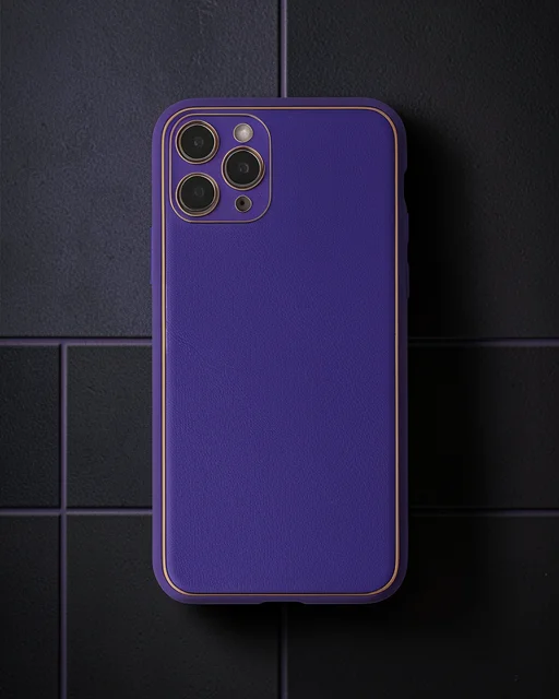 Apple İphone 11 Pro Kılıf Coco Deri Silikon Kapak - Mor