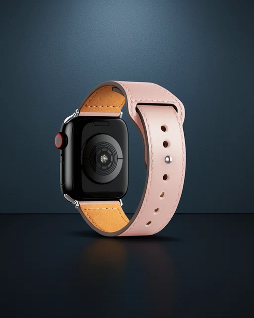 Apple Watch 38mm Kr415 Luaz Deri Kordon (saat Değildir) - Pembe