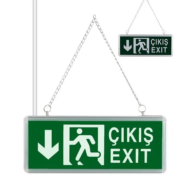 ZMR ZMR-670/Y.02 3W Yukarı-Aşağı Yön Acil Çıkış Yönlendirme Tabelası - Lambası (38X30X36Mm) görsel 5