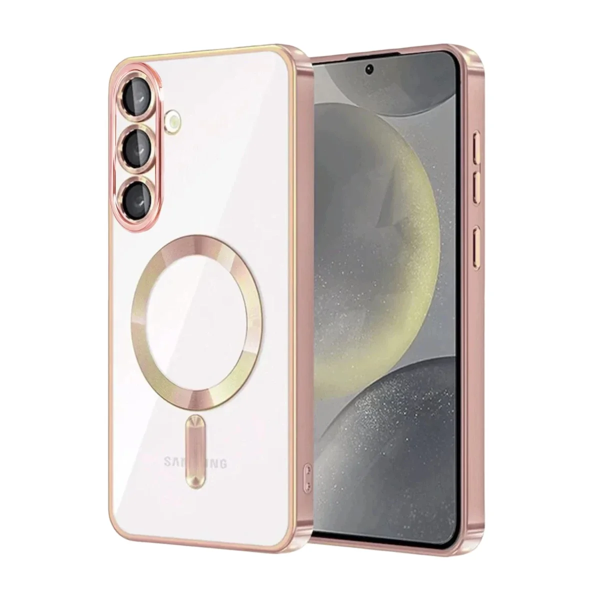 Samsung Galaxy S25 FE Kross Magneticsafe Kapak - Rose görsel 2