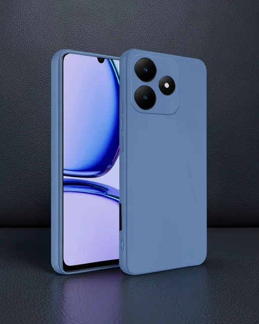Realme C61 Kılıf First Silikon - Mavi
