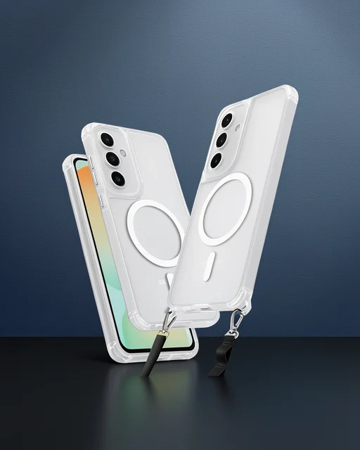 Samsung Galaxy S23 Fe Kılıf Enka Magsafe Silikon Kılıf - Şeffaf