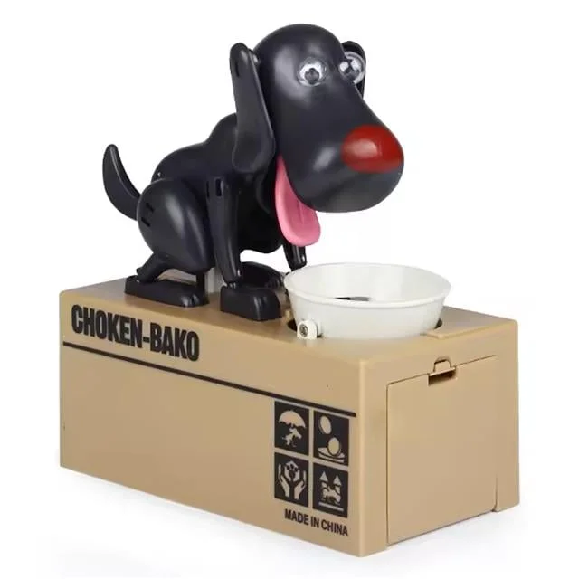 SN-14320 Sensörlü Para Yiyen Köpek Model Bozuk Para Kumbarası