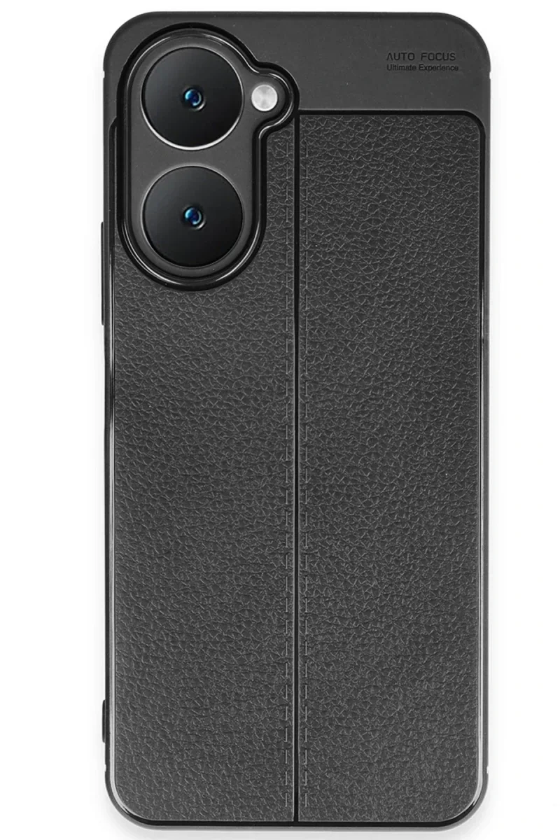 Vivo Y18 Kılıf Auto Focus Kapak - Siyah görsel 2