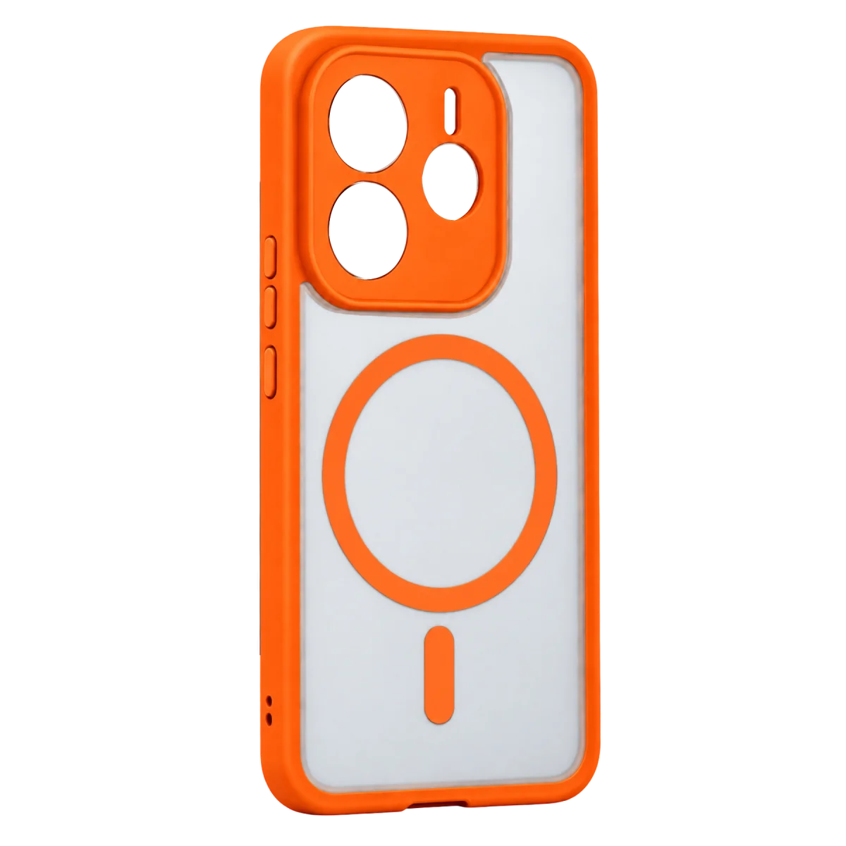 Xiaomi Redmi Note 14 4G Loji Magsafe Kapak - Turuncu