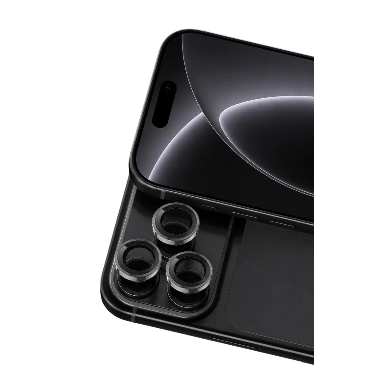 Apple iPhone 18 Pro Max Raze Metal Kamera Lens - Siyah görsel 2