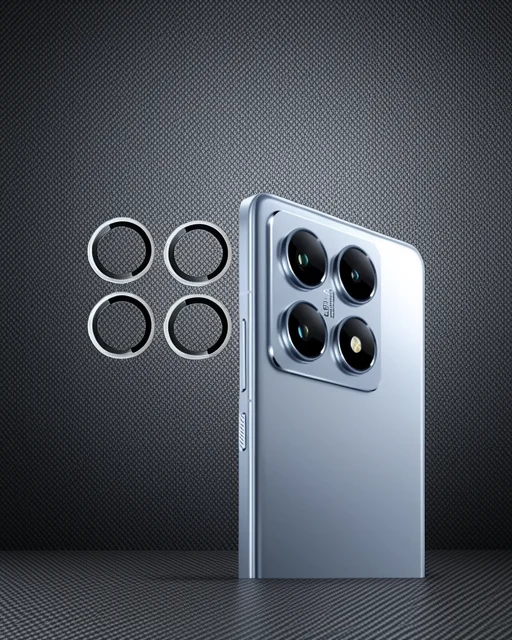 Joko Xiaomi Mi 14t Pro Pvd Metal Kamera Lens - Gümüş