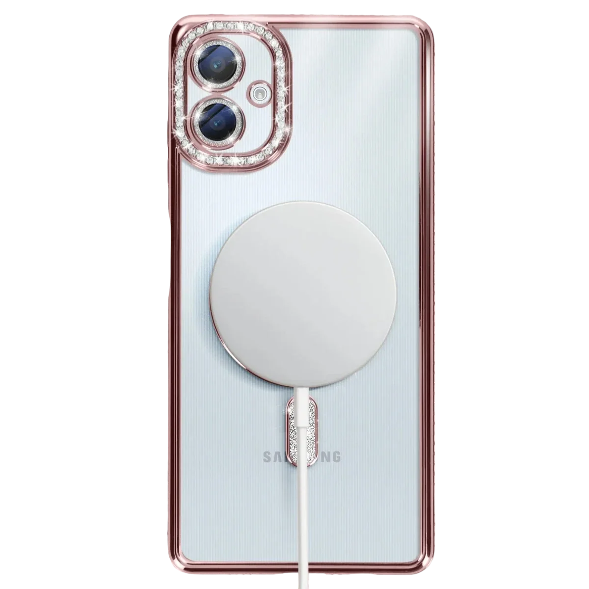 Samsung Galaxy A06 Joke Simli Magneticsafe Kılıf - Pembe görsel 5