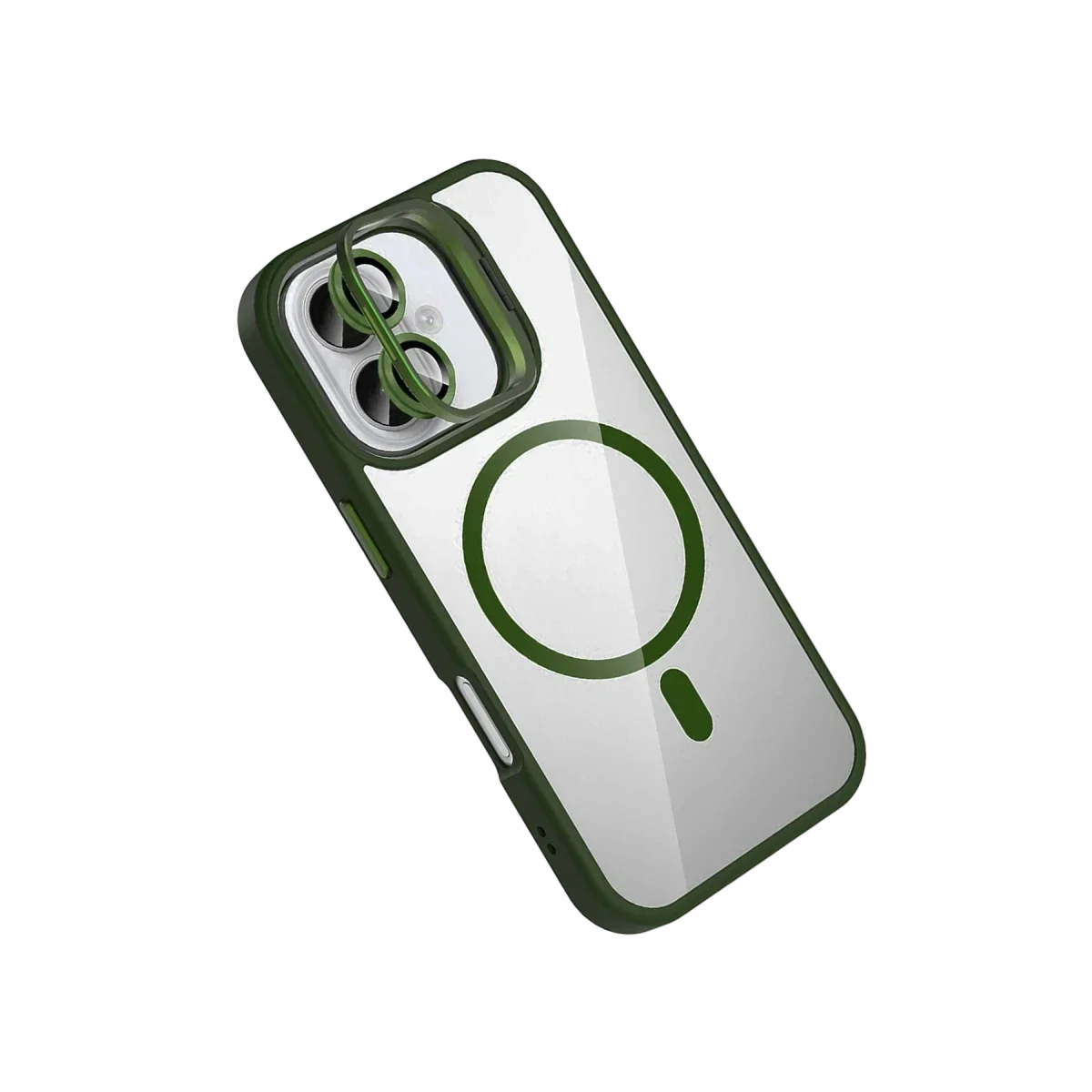 Joko Apple iPhone 17 Remim Lensli Magsafe Standlı Kapak - Koyu Yeşil görsel 2