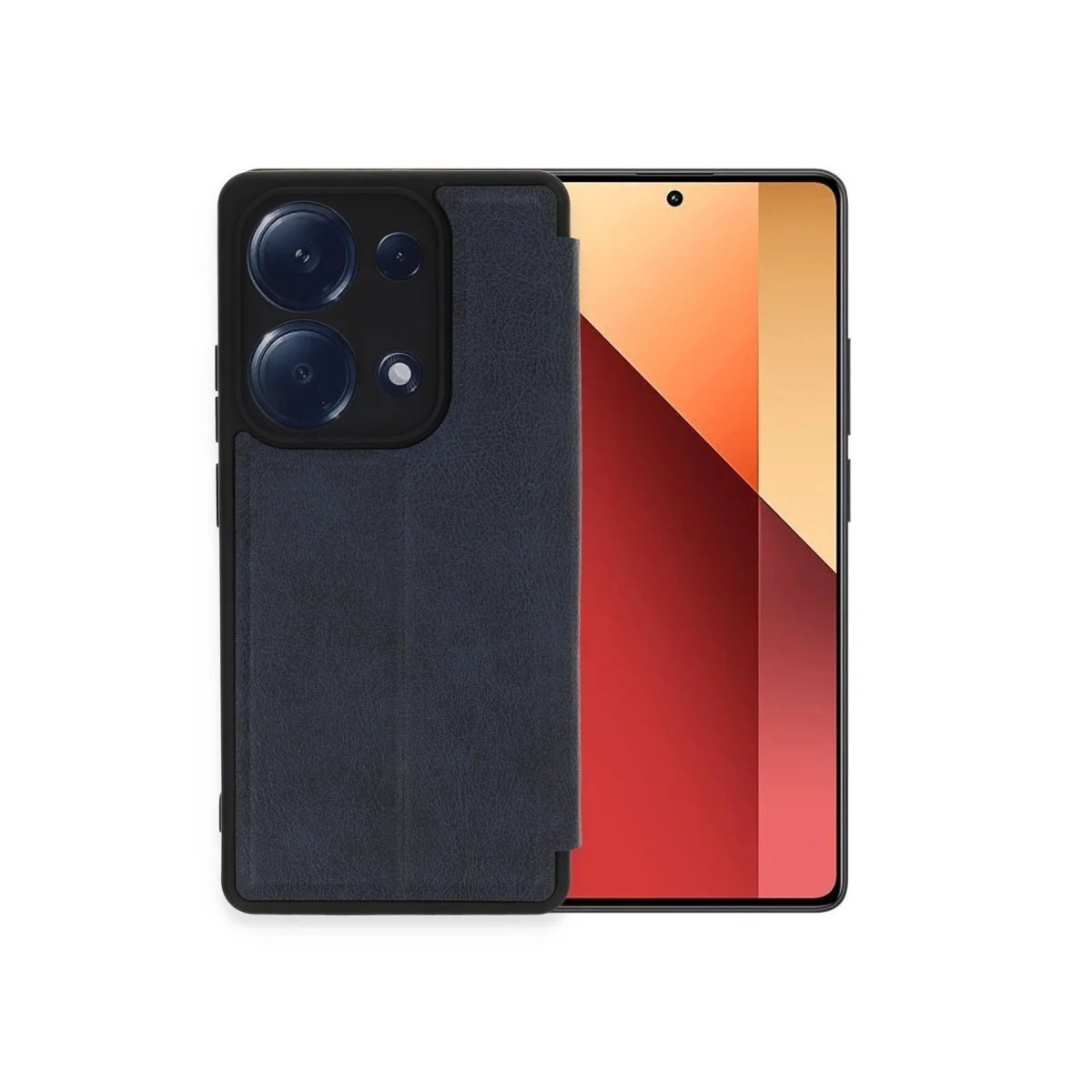 Xiaomi Redmi Note 13 Pro 4g Kılıf Flip Cover - Lacivert görsel 2