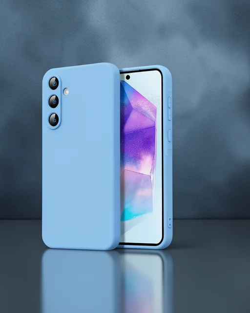 Samsung Galaxy A16 5g Kılıf Nano İçi Kadife Silikon - Mavi