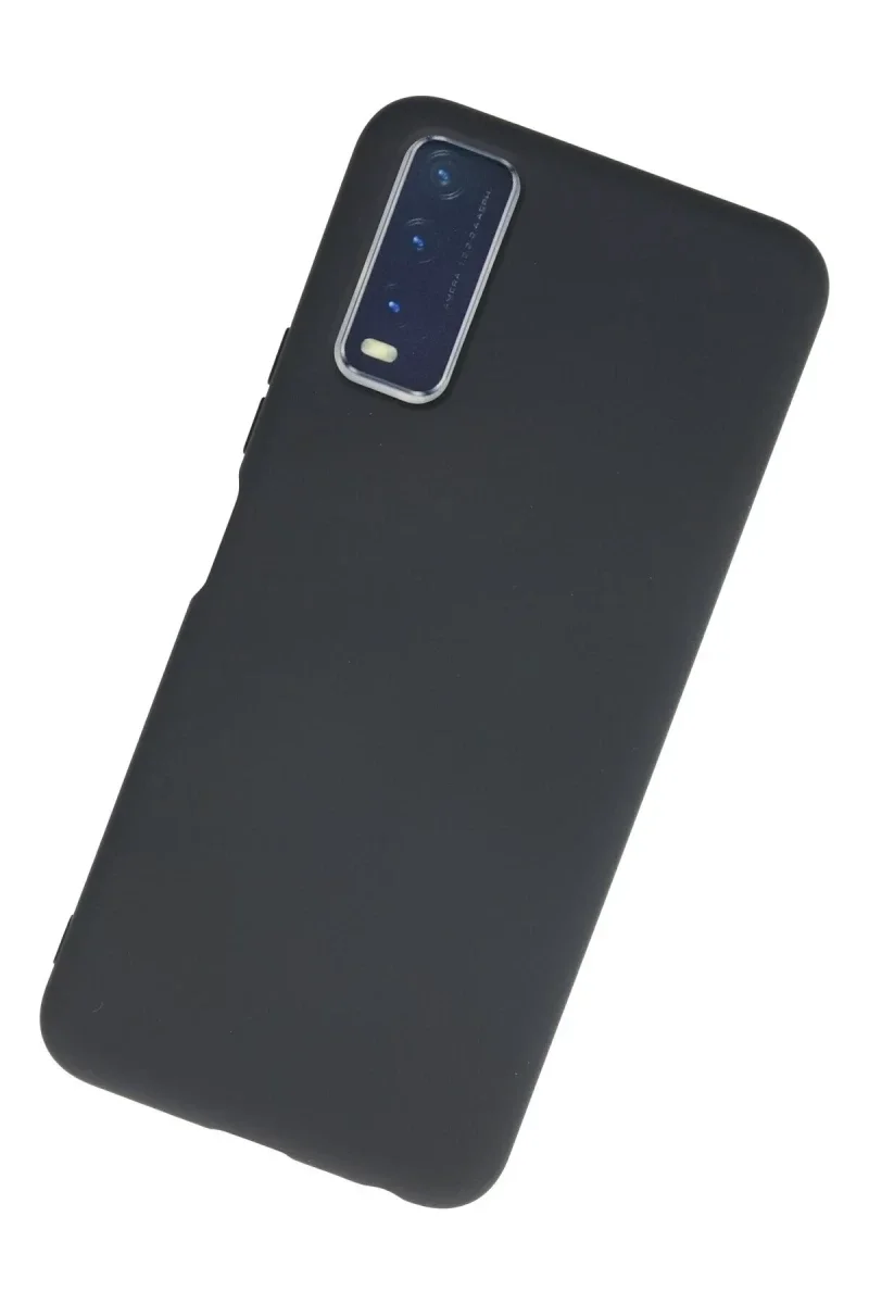 Vivo Y11S Kılıf Nano içi Kadife Silikon - Gri görsel 3
