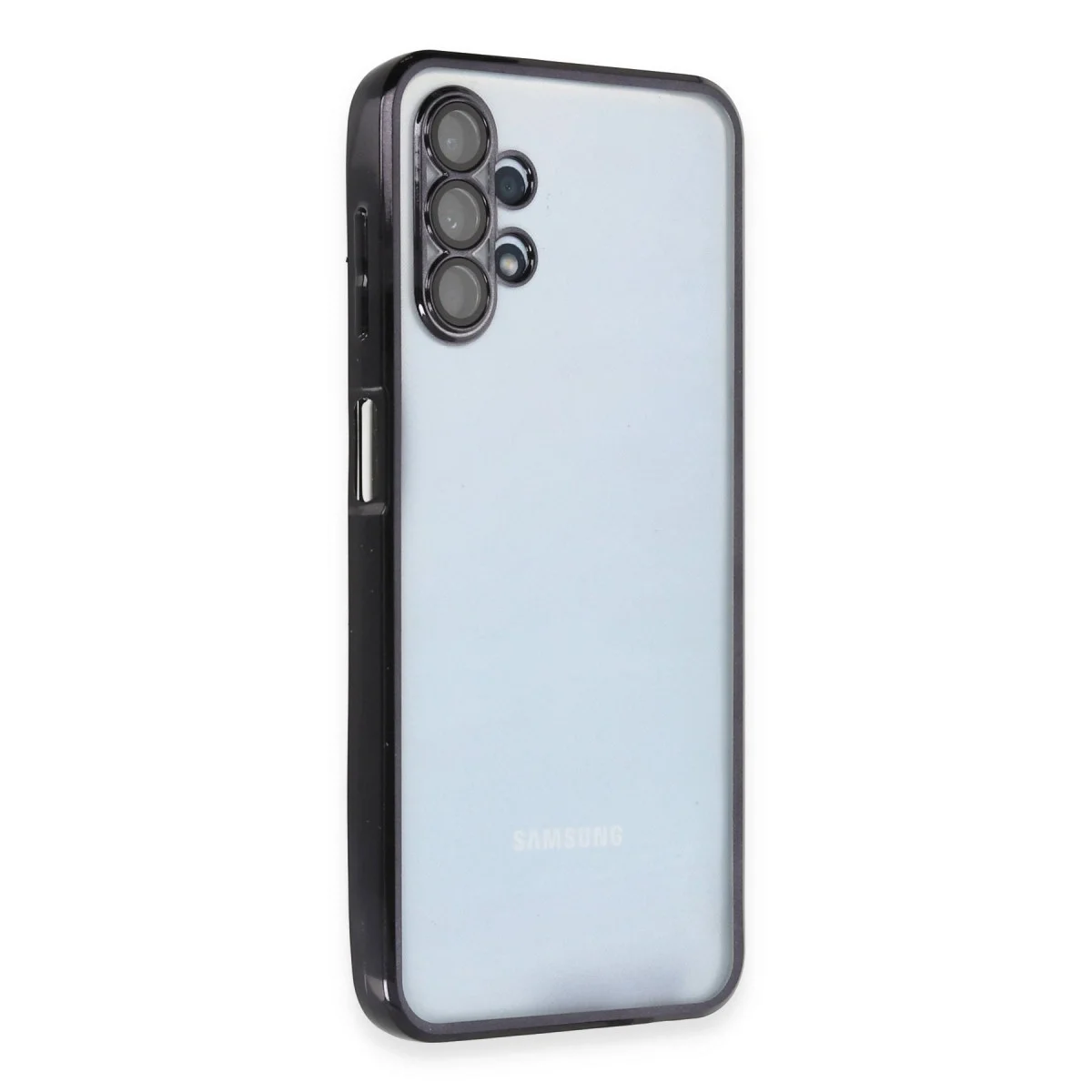Samsung Galaxy A13 4g Kılıf Razer Lensli Silikon - Siyah görsel 2