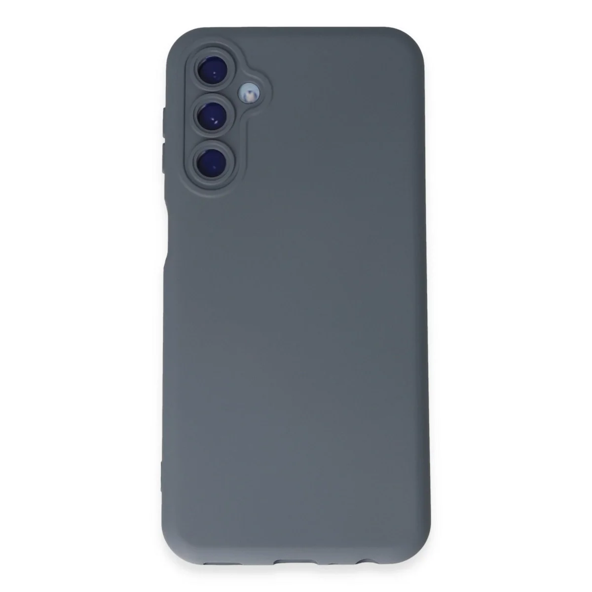 Samsung Galaxy M14 5g Kılıf Nano İçi Kadife Silikon - Gri