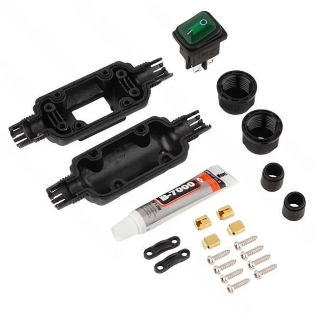 PM-26936 Su Geçirmez Beyaz Kablo Switch 4 Pin görsel 2