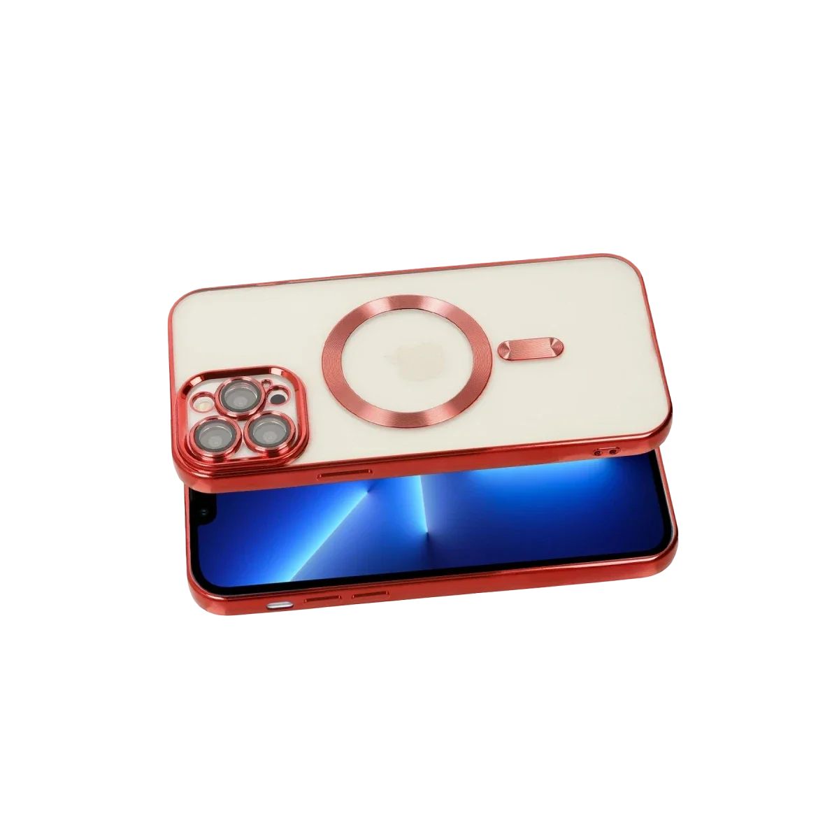 Apple iPhone 13 Pro Kılıf Kross Magneticsafe Kapak - Kırmızı görsel 3