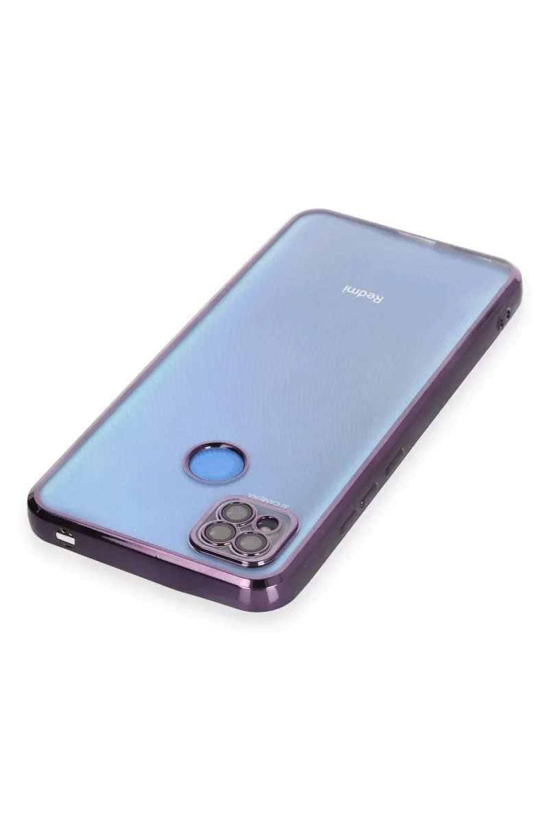Xiao Red 9C Kılıf Razer Lensli Silikon - Mor görsel 3