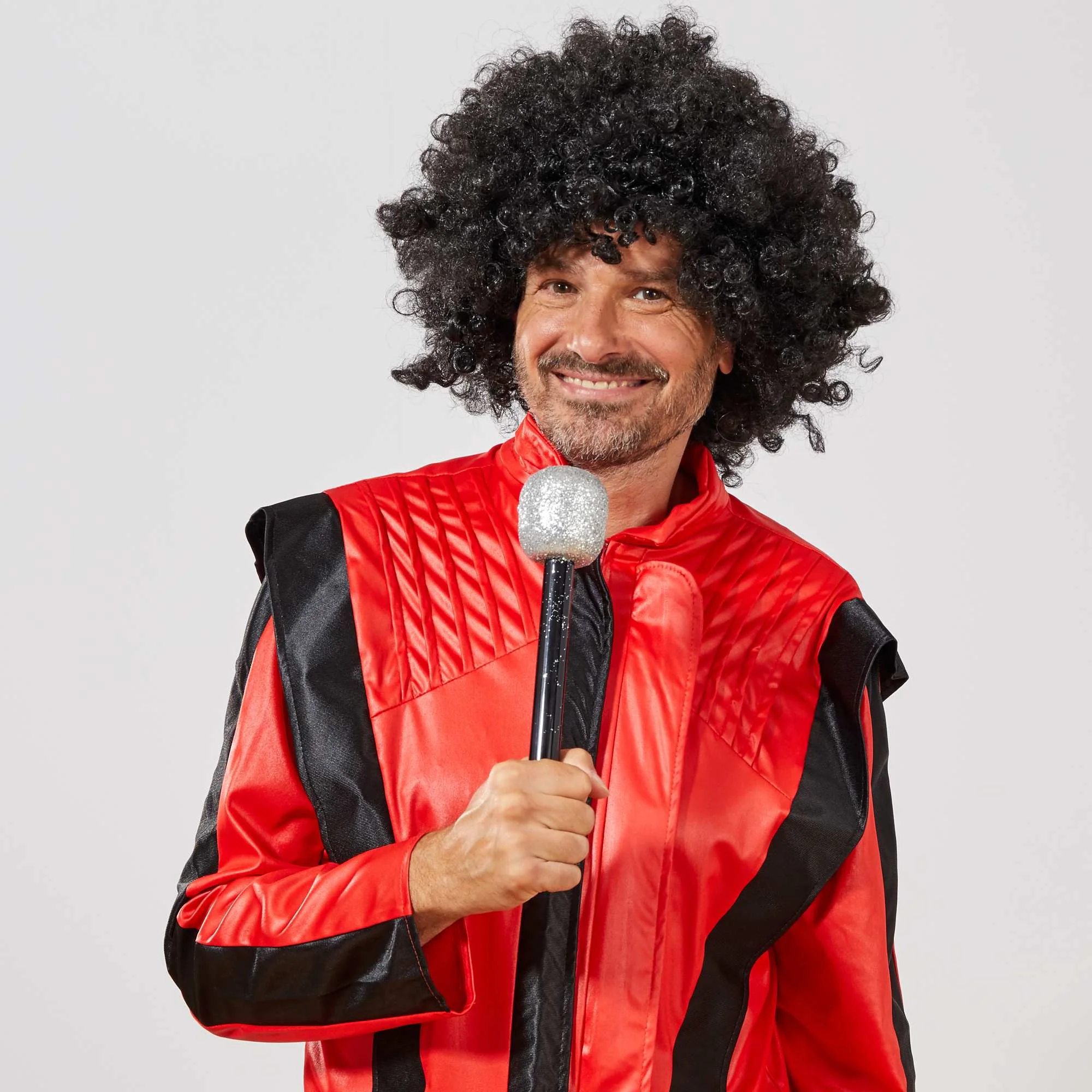 Siyah Renk Kıvırcık Afro Bonus Peruk görsel 3