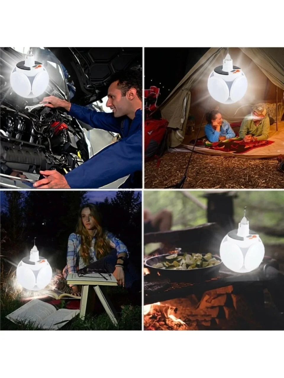 P-038 Solar Güneş Enerji Ve Usb Sarjli 5 Kanatlı görsel 2