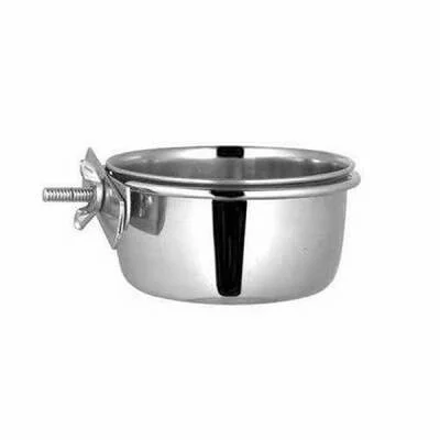 Vidalı Metal Kuş Yem Kabı 30 Oz 14,5 Cm