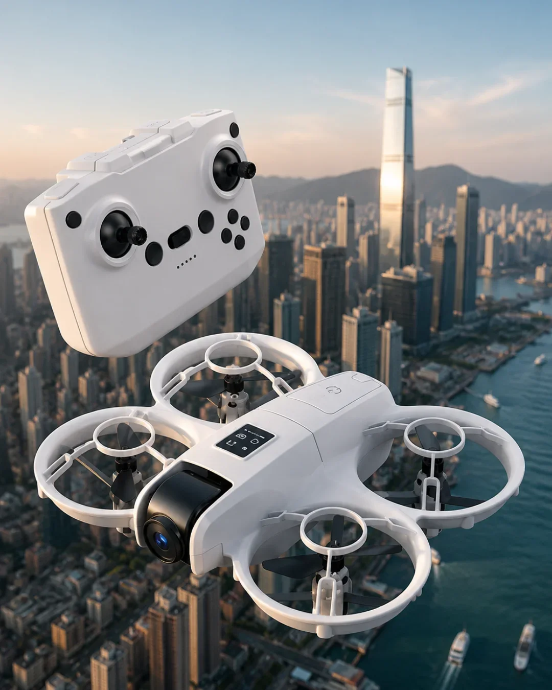 Işıklı ni Drone Uzun Şarj Süreli ve Yedek Pervane Setli
