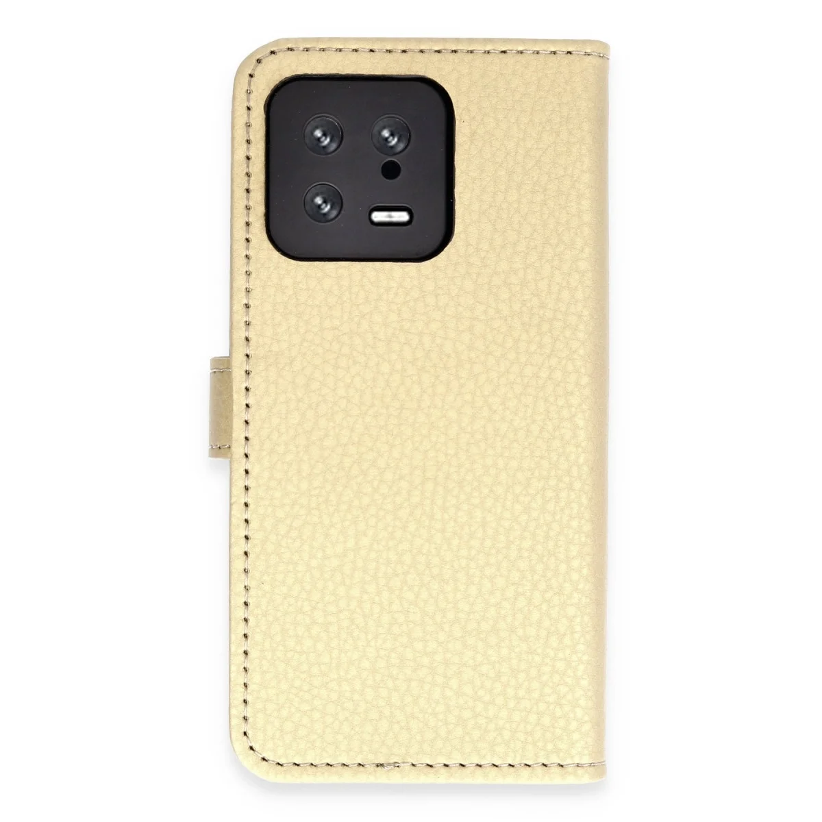 Xiaomi Mi 13 Trend S Plus Kapaklı Kılıf - Gold