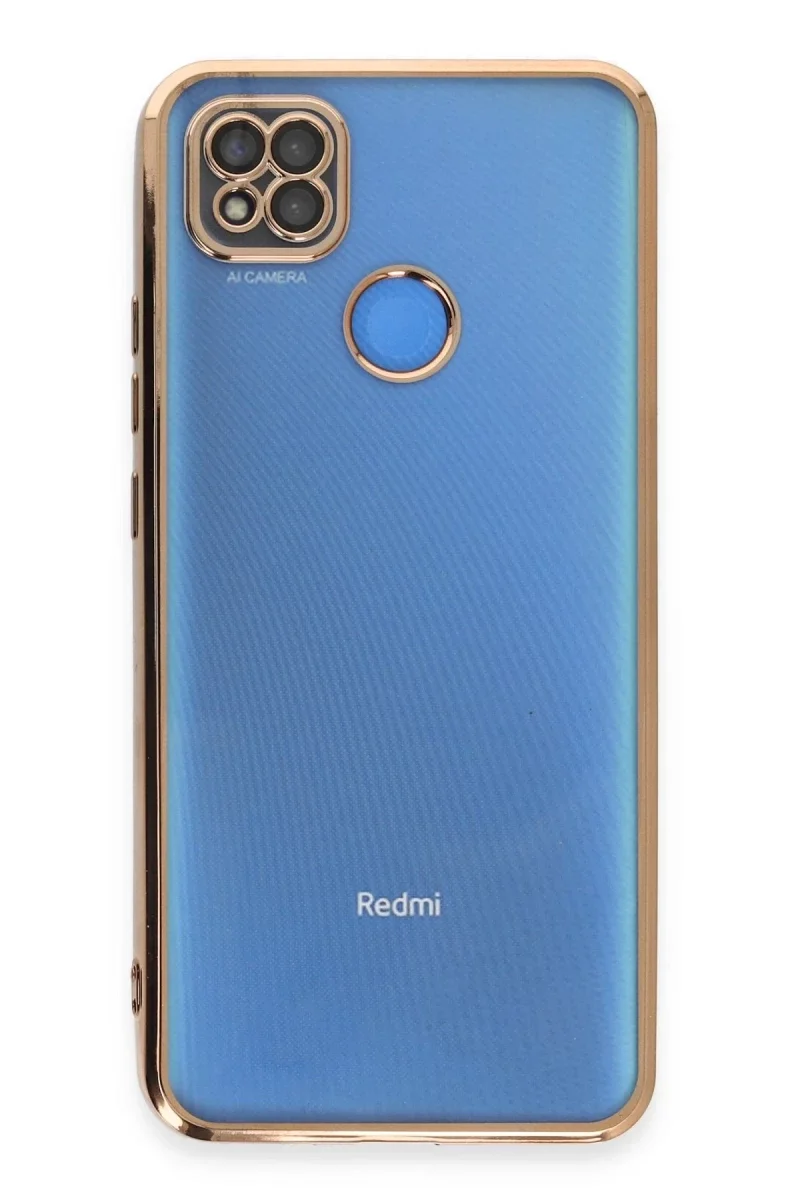 Xiao Red 9C Kılıf Razer Lensli Silikon - Gold görsel 2