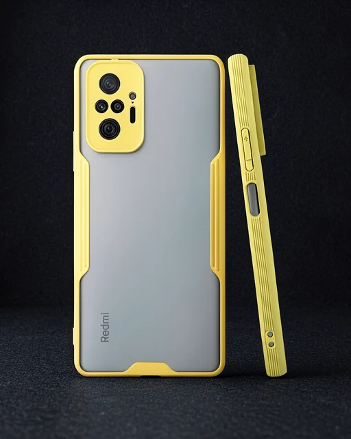 Xiaomi Redmi Note 10 Pro Kılıf Platin Silikon - Sarı
