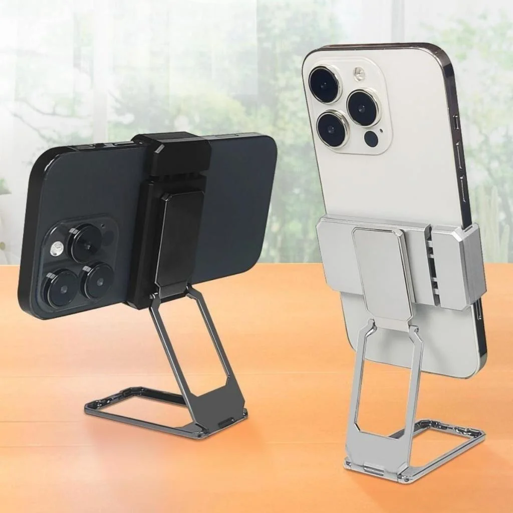 360 derece Dönen Tüm Telefon Tipleri İle Uyumlu Metal Telefon Standı Braket (adet fiyatıdır) görsel 5