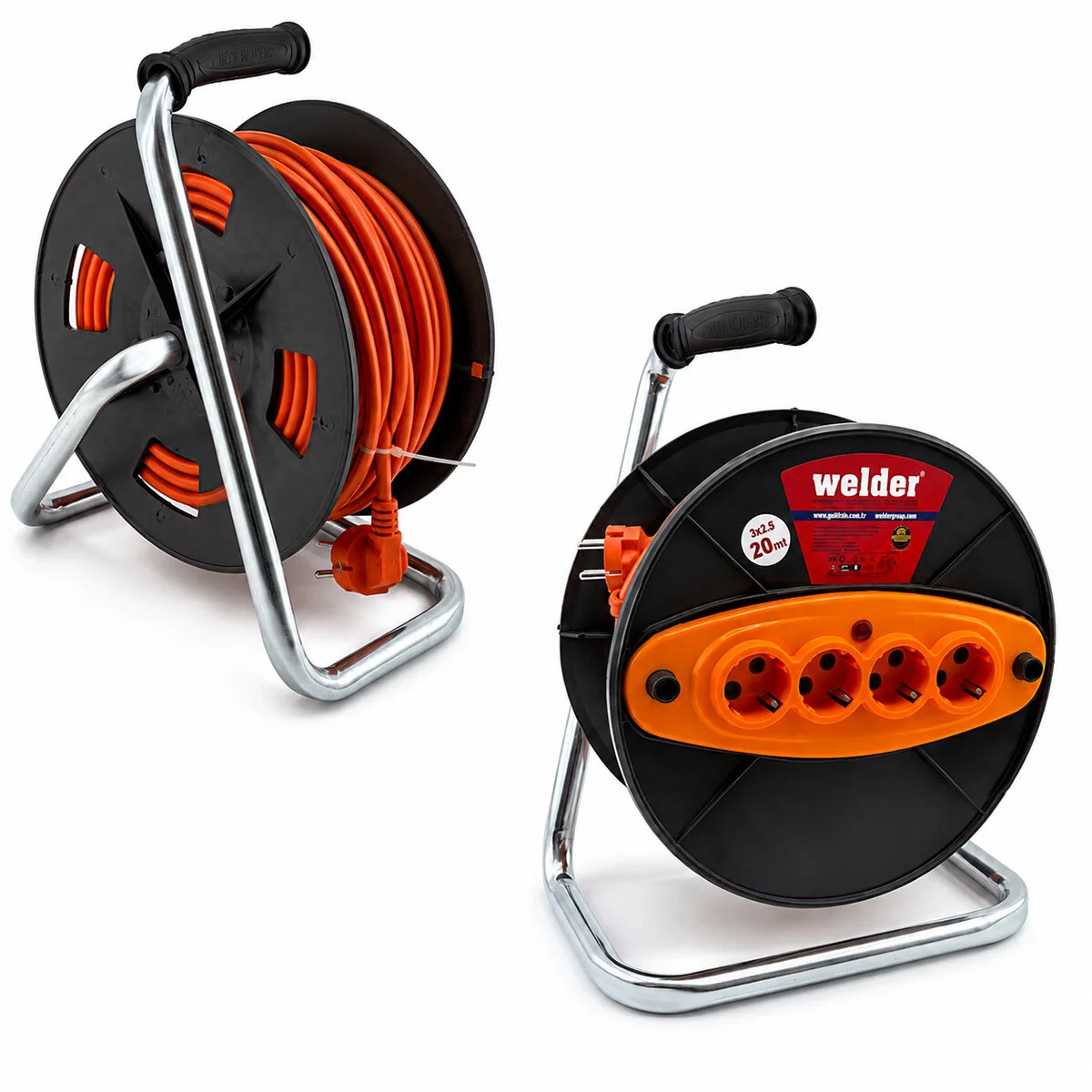 Ct Welder 3X2.5MM 20MT Makaralı Uzatma Kablo