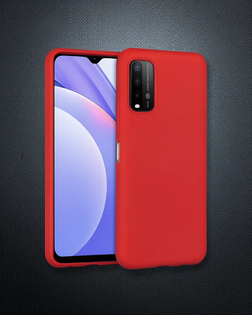 Xiaomi Redmi 9t Kılıf Nano İçi Kadife Silikon - Turuncu