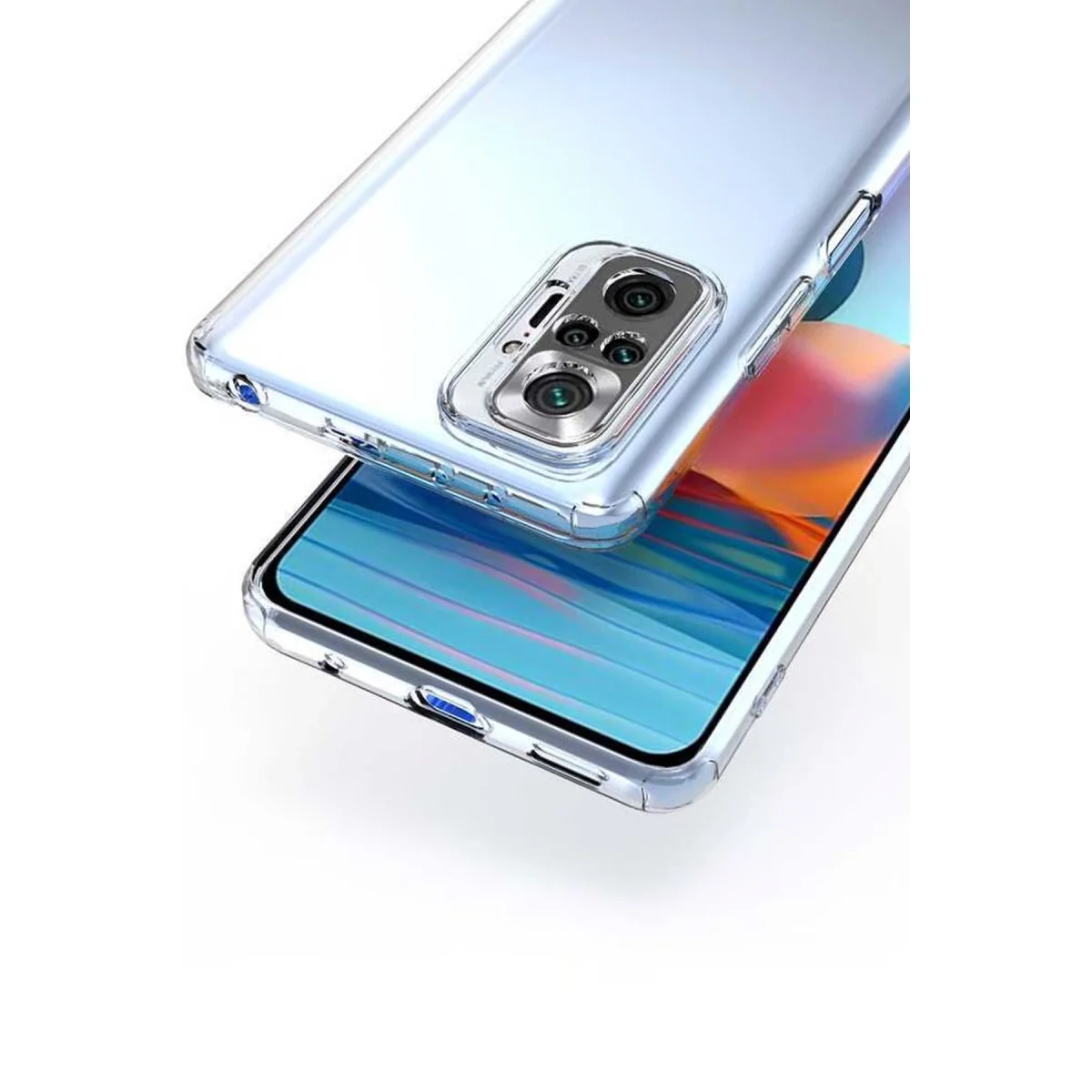 Xiaomi Redmi Note 10 5g Kılıf Lüx Şeffaf Silikon görsel 2